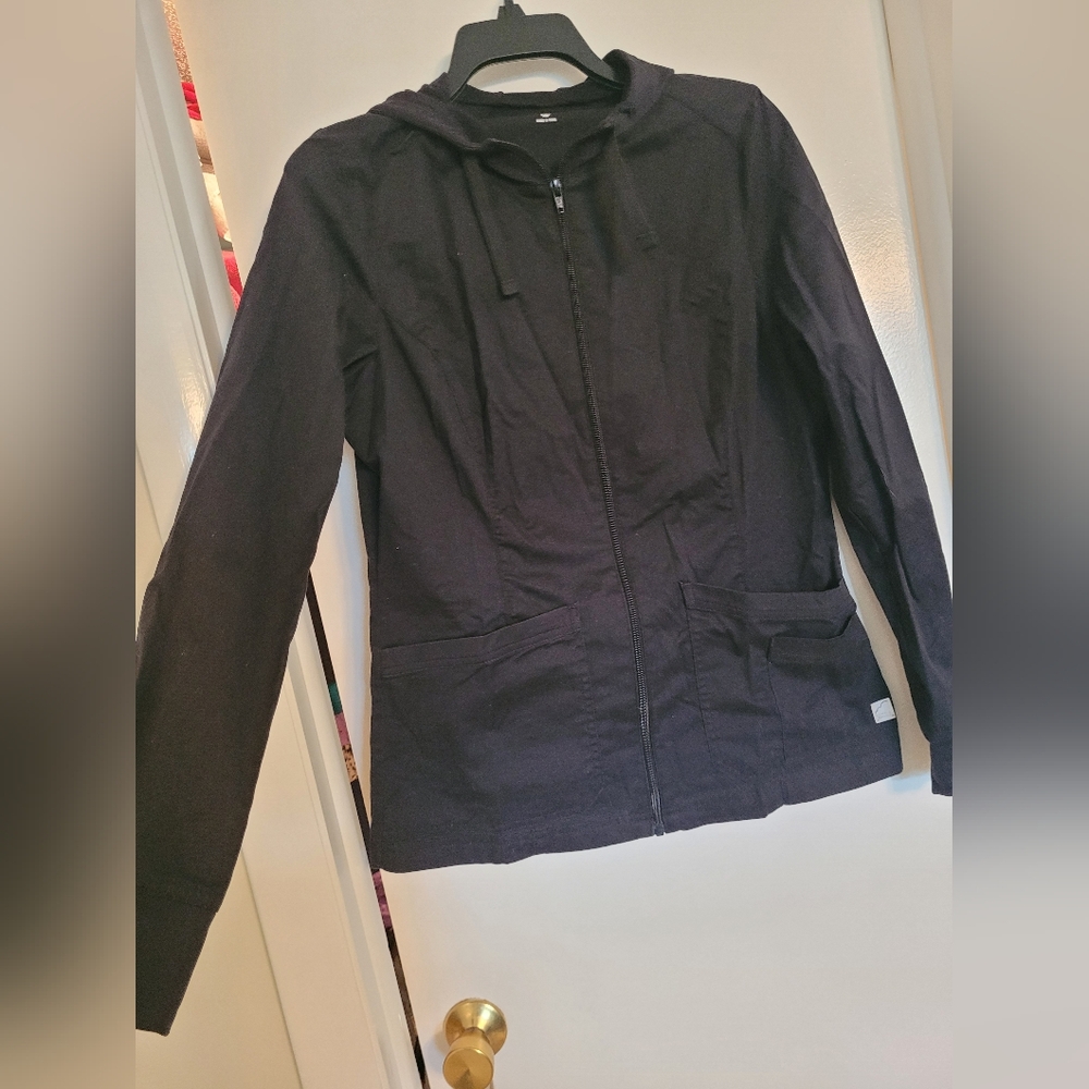 Butter-soft Women's Black Scrubs Jacket